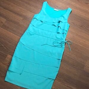 Calvin Klein Ruffled Sleeveless Sheath Dress 2